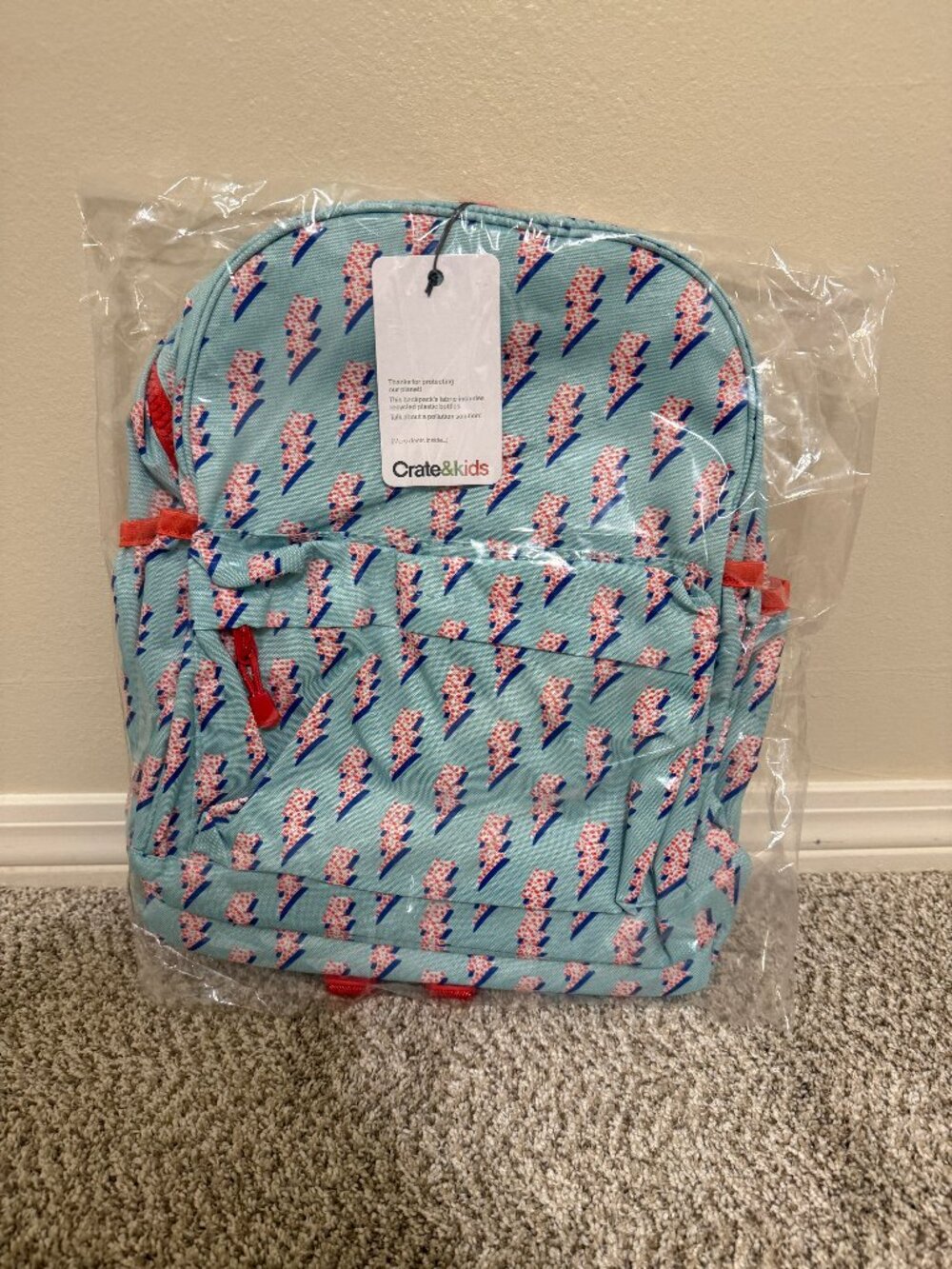 Crate & Kids - Backpack - Aqua Lightning